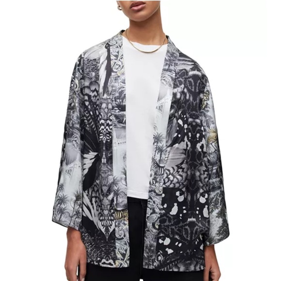 All Saints Jackets & Blazers - AllSaints Casi Gene Printed Kimono - Sz. UK 16/US 12
